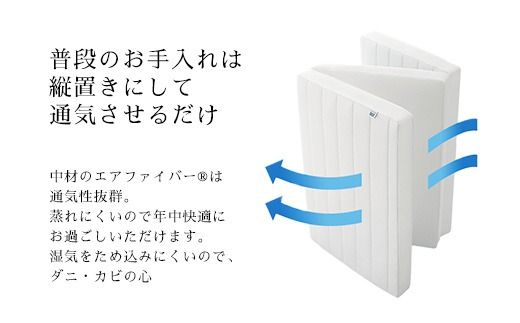 エアウィーヴ スマートZ01　特別仕様 シングル | 折りたたみ 三つ折り マットレス マットレスパッド パッド 日本製 敷き布団 敷布団 コンパクト収納 寝具 洗える 洗濯できる ギフト 贈答用 エアウィーブ