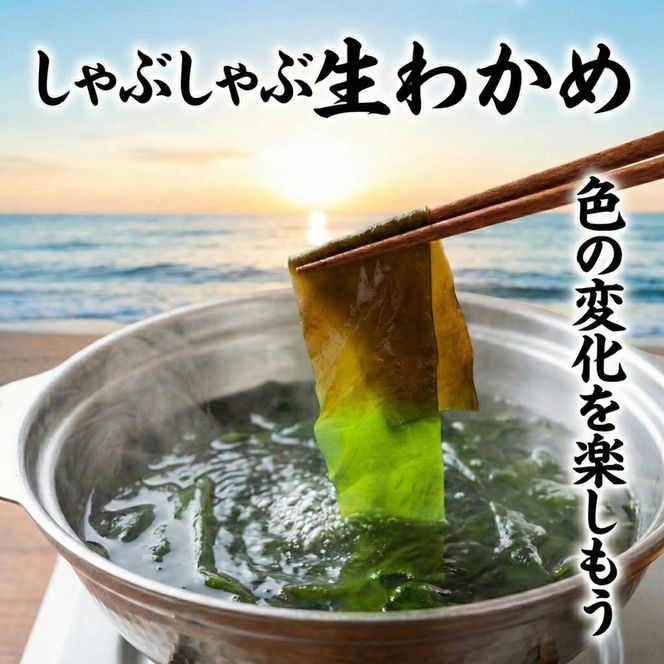 【2月までの期間限定】早採り生わかめ 新物 1kg 期間限定 ★2026年1月～発送予定★ わかめ 早採りわかめ 生わかめ 三陸 小分け 若芽 湯通し 海藻 海産物 味噌汁 ごはん 夕飯 おかず しゃぶしゃぶ サラダ お刺身 刺し身 刺身 末崎 岩手県 国産 大船渡 サンライズ丸榮