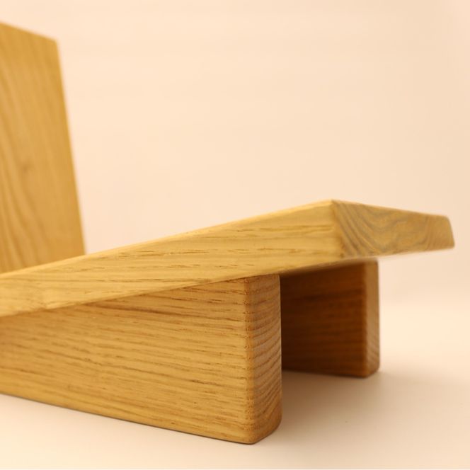 本棚 マガジン ラック ブック スタンド 本 雑誌 収納 おしゃれ 木製 スリム 無垢材 国産 栗の木 栗材 インテリア 藤枝家具 遊木舎 ブックスタンド