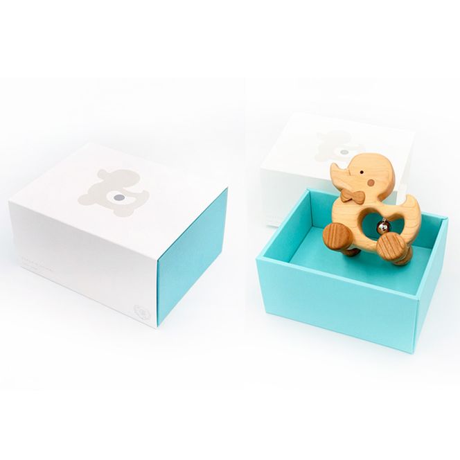 【CF-R7hbk】YKS030　山のくじら舎 ころりんアニマル あひる 木製 玩具 おもちゃ 赤ちゃん 女の子 男の子 かわいい ギフト 包装 ラッピング プレゼント 贈り物 贈答 出産祝い 誕生日祝い のし 熨斗対応 高知県産