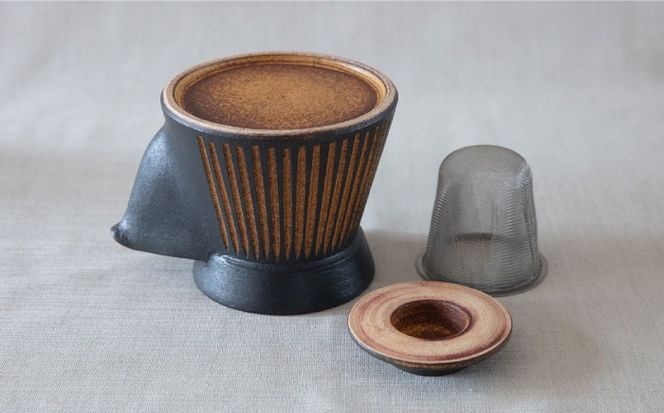 鉄紬 宝瓶急須 1個 糸島市 / 醇窯 急須 やきもの ポット[AOE008] 醇窯 高須健太郎 陶器 うつわ 器 やきもの 食器 急須