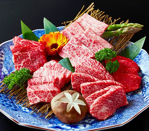 【1週間以内発送】A5等級　未経産雌　特選近江牛おすすめ部位　焼肉3種盛り合わせ合計1kg【FO07W】（滋賀県　近江八幡市）
