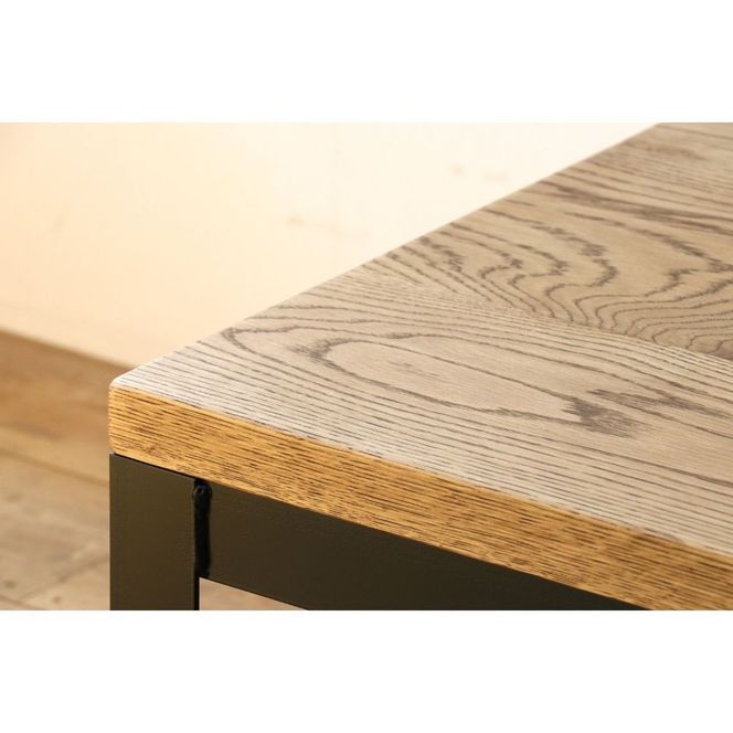 極厚ホワイトオーク無垢材のローテーブル  	Z123