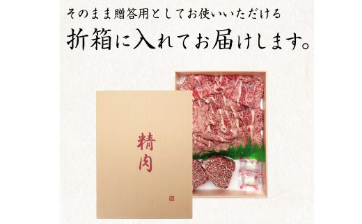 熊野牛A4以上ヒレシャトーブリアンステーキ200g(100g×2枚)＆霜降り赤身こま切れ300g 【uot745】