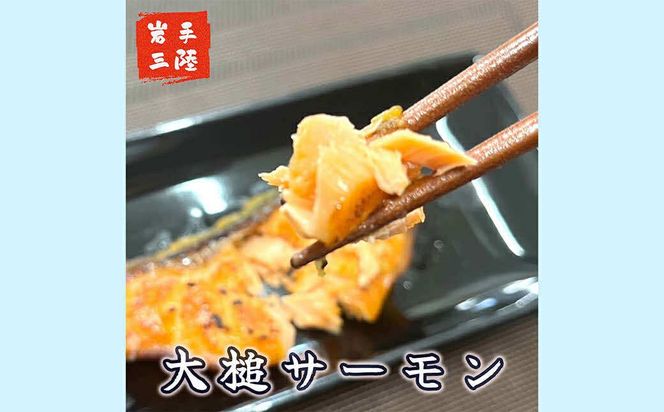 大槌サーモンづくし(バター焼き、西京漬け、粕漬け、塩麴漬け、ひと塩の5種類)セット【0tsuchi01077】