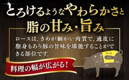 糸島豚 厚切り ロース 1.2kg 糸島市 / ヒサダヤフーズ豚　豚肉[AIA066]