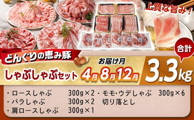 「どんぐりの恵み豚」エンジョイ定期便(10ヶ月)_T80(10)-1102_(都城市) スライスセット 焼肉 スペアリブ こま切れ しゃぶしゃぶセット ブランド豚 10ヶ月 毎月お届け 毎日のお料理に 都城市 豚肉 ロース バラ モモ ウデ スライス スペアリブ 切り落とし ステーキ しゃぶしゃぶ
