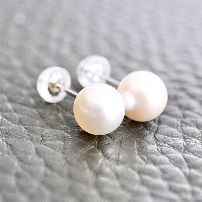 K14WG 14金 パール ピアス 真珠 キャッチピアス パールピアス 本真珠