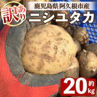 ＜先行予約受付中！2026年6月以降順次発送予定＞訳あり！じゃがいも ニシユタカ(20kg) 国産 鹿児島県産 阿久根市産 じゃがいも ジャガイモ 芋 ポテト にしゆたか 訳アリ 野菜 ポテトサラダ コロッケ 常温 常温配送 【慶越農園】akn107-08