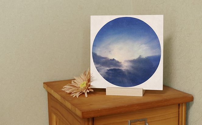 センテンヤアートパネル　『そらもよう』−光芒− 絵画 和紙 印刷 木製パネル シンプル 洋風 和風 