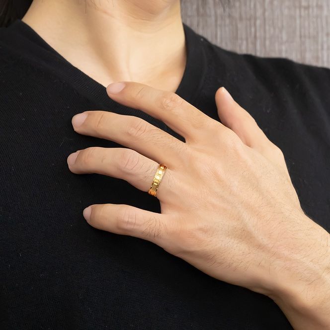 純金 リング 24金 指輪 鍛造 k24 24k 金 ゴールド バンドタイプ 幅広 太め ピンキーリング 地金 人気 ジュエリー シンプル プレゼント ギフト 普段使い 211221wa101k24m SWAA239