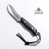 【FEDECA】 ブッシュクラフトナイフ プレーンブラック 001077