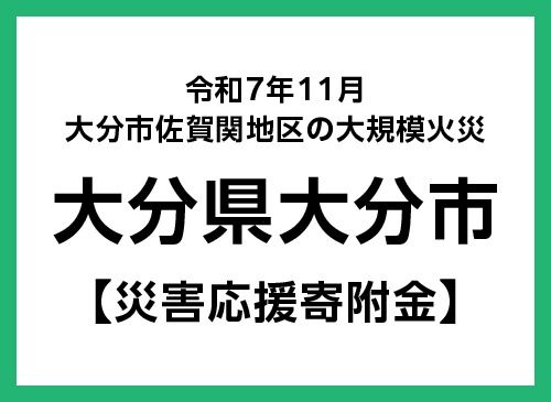 令和7年11月 大分市佐賀関地区の大規模火災 災害支援寄附【災害応援寄附金】