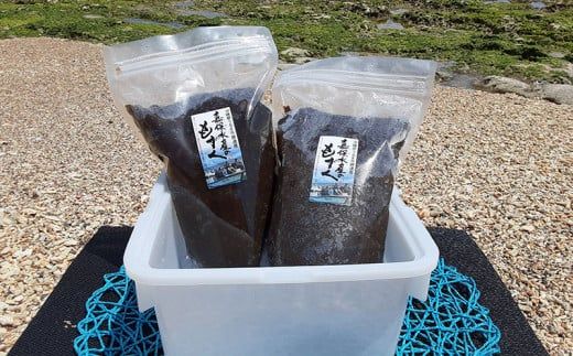 【嘉保水産】もずく満載！　もずく（塩漬け）・もずくの佃煮セット