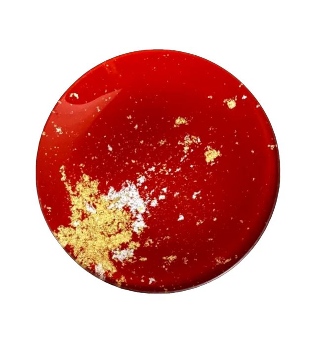 丸小皿 古代（金箔）本朱［NF173］ 303446_CU90081VC01