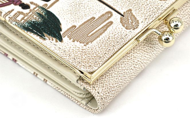 【文庫屋大関】三つ折りミニ財布　日本橋【皮革工芸品】 ファッション 小物 民芸品 お札 カード 小銭 手のひらサイズ コンパクト 大人かわいい 牛革 手作り 国産 