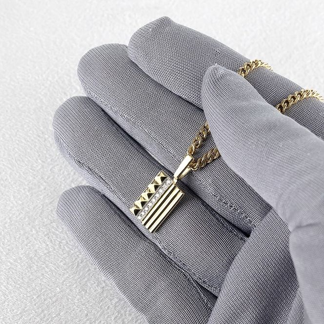 18金 プラチナ ペンダントトップ ダイヤ プレート ネックレス 18k イエローゴールドK18 pt900 240627201 SWAA193
