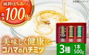 コハマのハチミツ 500g 3本セット 蜂蜜 はちみつ ハチミツ 国産 ギフト 年内発送 沖縄市 / 農業生産法人株式会社小浜養蜂場[BCAQ005] 