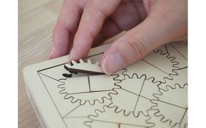 考えるおもちゃ　ギアパズル・ミニ 工芸品 玩具 