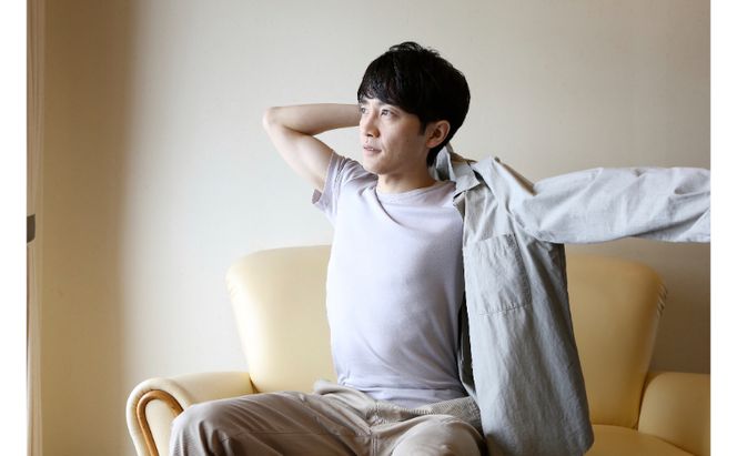 《絹生活研究所》インナー／メンズ／半袖／グレー インナーウェア 下着 肌着 Tシャツ ファッション 服 男性 