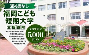 【 返礼品なし 】 「 福岡こども短期大学 」 支援寄附金 （ 5,000円分 ） 寄附のみ 応援寄附金 社会貢献 支援活動 教育 支援 寄附 応援