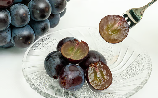 ぶどう 2026年 先行予約 ニュー ピオーネ 2房（1房480g以上）約1kg 化粧箱入り ブドウ 葡萄 岡山県産 国産 フルーツ 果物 ギフト 甘みが強い 酸味 皮離れがいい 大粒 食べ応え [№5735-1464]