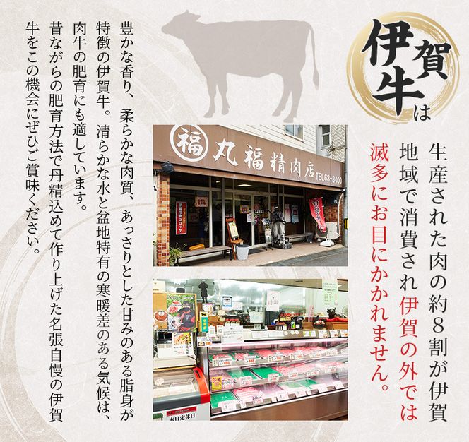 伊賀牛 3ヶ月連続お届け 定期便 B [ 伊賀忍者ビーフ 切り落とし コマ肉 コロッケ ミンチボール ヒレ ステーキ ] 丸福精肉店 牛肉 高級 和牛 肉 伊賀牛肉 伊賀 人気 自宅用 グルメ お取り寄せ 誕生日 お祝い ご馳走 パーティー 贅沢 三重 三重県