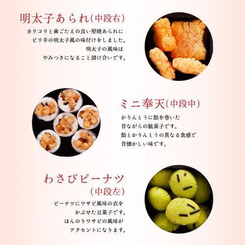 【京・月待庵】おかき箱 1段｜京都 老舗 駄菓子 人気セット［ あられ 金平糖 クッキー 可愛い おすすめ お菓子 和菓子 ギフト プレゼント 贈答 お取り寄せ 送料無料］ 261009_B-PK04VC02