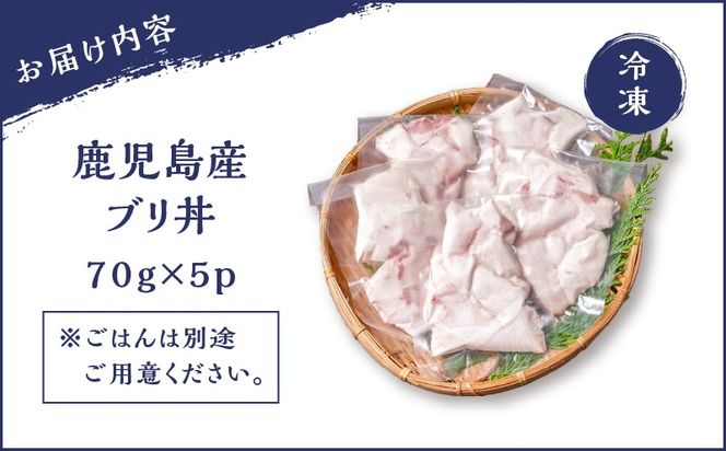 鹿児島産 ブリ丼 70g×5セット　K100-013