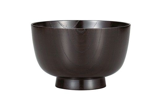 欅　切立汁椀　黒摺　4.1 山中漆器 伝統工芸 工芸品 木製 漆塗 国産 日本製 F6P-3292