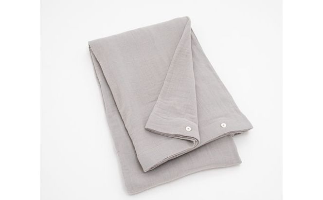 PGガーゼ 布団カバー 枕カバー セット 綾織 グレージュ PGGAUZE ガーゼ 寝具 カバー 綿 日本製 