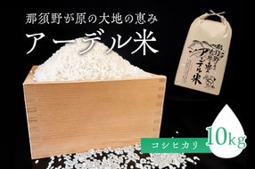 ns061-001 【令和6年産米】那須野が原の大地の恵み アーデル米（コシヒカリ10kg）＜出荷開始：2024年10下旬～＞