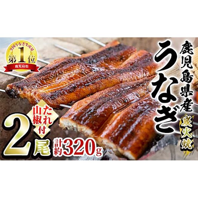【0174319a】東串良町のうなぎ炭火蒲焼(無頭)(2尾・計約320g・タレ、山椒付) うなぎ 高級 ウナギ 鰻 国産 蒲焼 蒲焼き たれ 鹿児島 ふるさと 人気【アクアおおすみ】