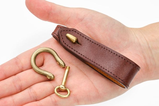 SOMES キーホルダー (ブラウン) WF-28 [ソメスサドル 北海道 砂川市 12260678-b] ソメス メンズ レディース 本革 革 革製品 レザー