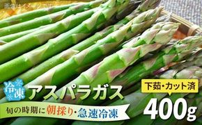 アスパラガス 400g 冷凍 カット済み 旬の時期に急速冷凍 【福岡県糸島産】 糸島市 / オーガニックナガミツファーム 野菜 アスパラ 	[AGE040]