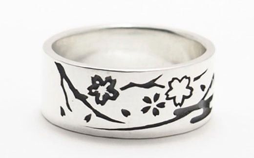 【ハンドメイドアクセサリー】和柄リング(富士) リング 指輪 シルバー アクセサリー ハンドメイド 山梨 富士吉田