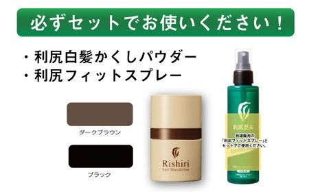 【2本入】利尻白髪かくしパウダー 糸島市 / 株式会社ピュール 白髪隠し 男女兼用 [AZA081] 白髪 生え際 カバー 簡単 無添加 ノンシリコン パウダータイプ