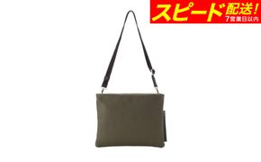 豊岡鞄TOTTEシュリンクサコッシュMBC018オリーブ