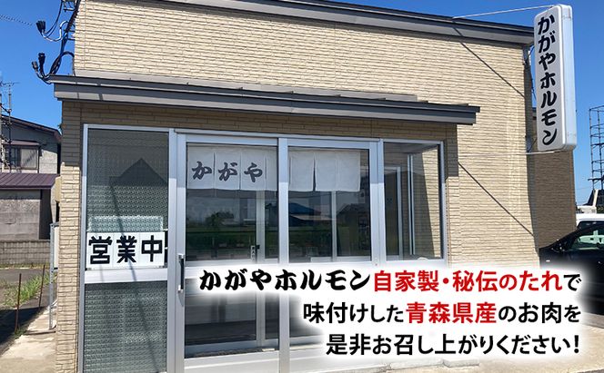  かがやホルモン 秘伝自家製たれ 当店自慢 青森県産 柔らか 豚 サガリ 3種 セット みそ味 しょうゆ味 塩味 肉 豚肉 味付け肉 真空パック