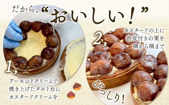 ◆6ヵ月定期便◆菓子工房フラノデリス【モンブランタルト 】16cm( お菓子 スイーツ デザート お祝い おやつ 贈り物 ギフト 甘い 手作り 北海道 道産 富良野 ふらの )