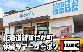 北海道 新ひだか町 体験 ツアー クーポン 10,000円分 日高 三石 釣り 星空 観賞 日高山脈 眺望ツアー 馬 サラブレッド 牧場 見学