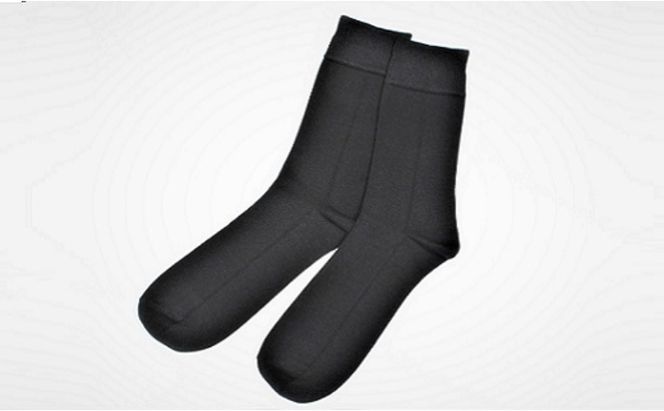 《絹生活研究所》内側シルク靴下2足セット（メンズM) ファッション小物 ファッション 服 衣類 男性 くつ下 