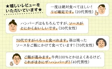 【贈答用】糸島一人気の黒毛和牛と糸島豚の手ごね生ハンバーグ 特製角切りオニオンのハンバーグソース付！冷凍真空パック 150g×4個 個包装【CHAMP CAFE】 [AQE011]