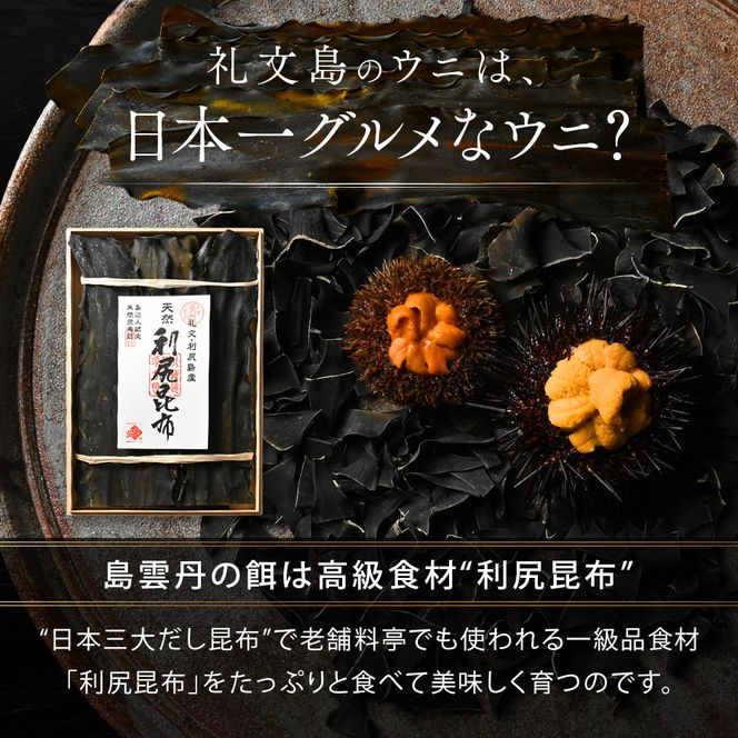 【日時指定不在日対応不可】北海道 礼文島産 産地直送 鮮度抜群 塩水 生キタムラサキウニ 180g（90g×2パック）