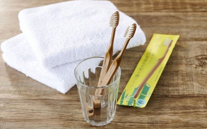 MEGURU 竹の歯ブラシ ひまし樹脂毛 4本セット fain0007