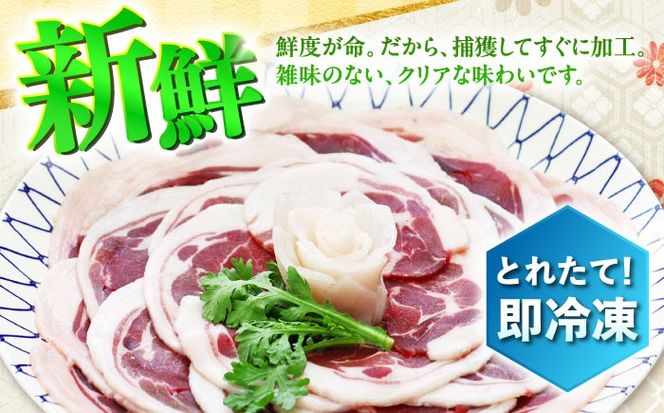 猪肉 スライス 1kg 雲仙いのしし / 肉 イノシシ ジビエ いのしし 焼肉 ぼたん鍋 切り落とし / 南島原市 / 株式会社高田牧場[SDB011]
