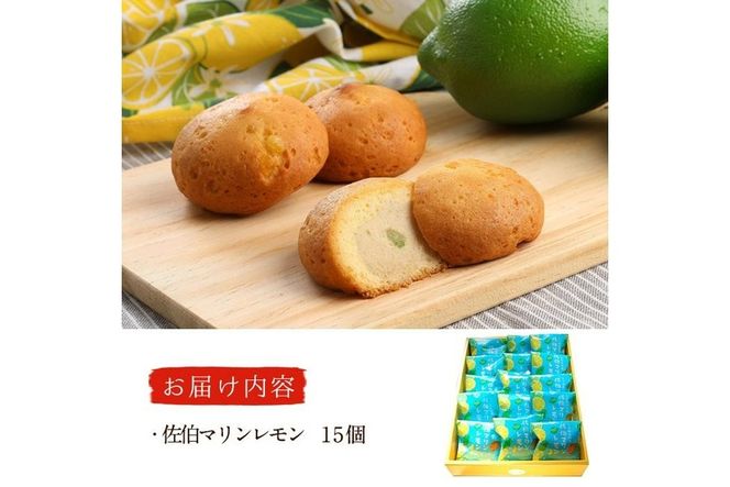 月うさぎの佐伯マリンレモン (計15個) レモン レモンケーキ スイーツ スウィーツ 菓子 焼き菓子 洋菓子 おやつ セット 個装 大分県 佐伯市【ER003】【(株)古川製菓】