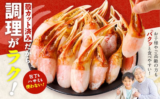 kgp0029 ボイル 本ズワイ蟹 爪肉 500g カット済み（2-3人前）