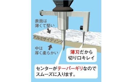 【神沢鉄工】自由錐ＳＤ アルミサイディング用 K-152