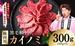 mrz0444 【氷温熟成×極味付け】黒毛和牛 カイノミ 焼肉用 300g【小分け 300g×1P 牛肉 かいのみ 赤身 希少部位】